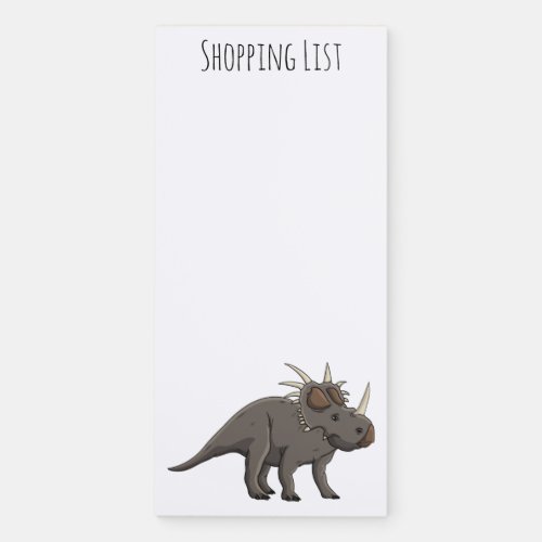 Styracosaurus cartoon illustration  magnetic notepad