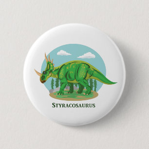 Styracosaurus Pinback Button