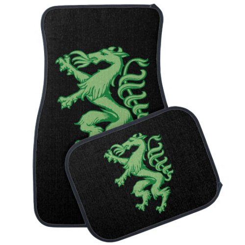 Styria green coat of arms Panther Illustration Car Floor Mat