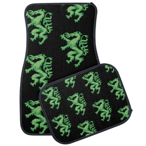 Styria green coat of arms Panther Illustration Pat Car Floor Mat