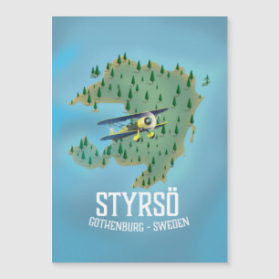 Styrsö, sweden travel poster.