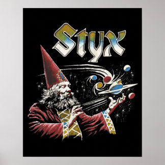 STYX Band Retro 70s Tribute Icons Poster