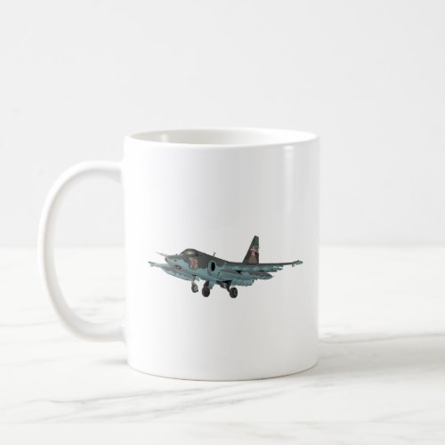 Su_25 Russian Jet Aircraft Coffee Mug