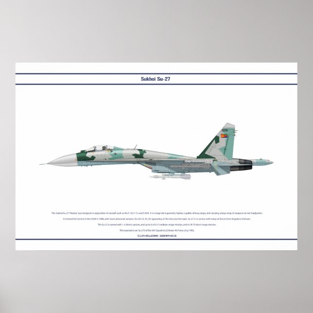 Su-27 Eritrea 1 Poster (Front)