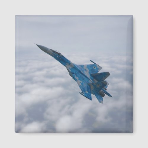 SU_27 Flanker Above The Clouds Magnet