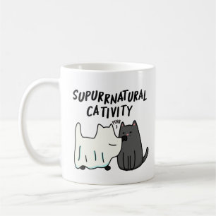 Su-purr-natural Cativity Funny Cat Pun Coffee Mug