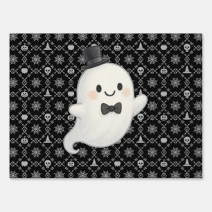 Suave cartoon ghost Halloween  Sign