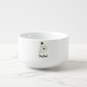 Suave cartoon Hey Boo ghost Halloween Soup Mug