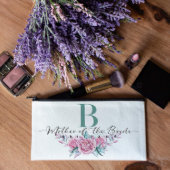 Suave Pastel Pink Roses Canvas Cosmetic Bag (Top)