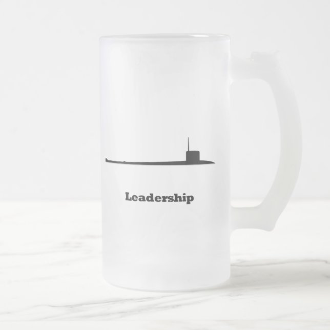 Sub Leadership Frosted Glass Beer Mug (Right)
