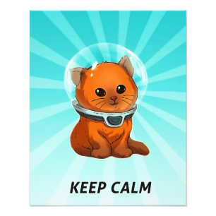 Sub Nautica 2 Keep Calm Kitty Poster