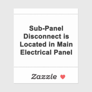 Sub-Panel Disconnect in Main Panel label