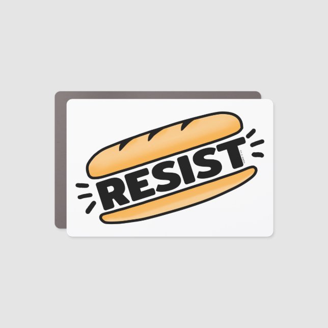 Sub Sandwich Resist Fascism Car Magnet (Front)
