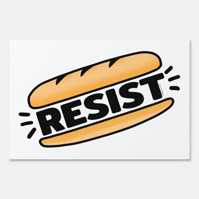 Sub Sandwich Resist Fascism Sign (Front)