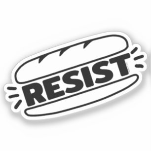 Sub Sandwich Resist Fascism Sticker