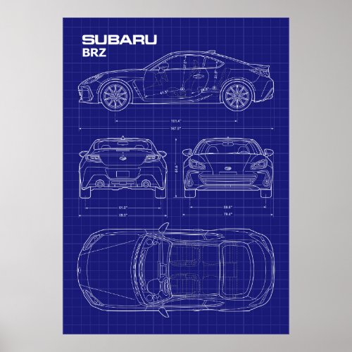 Subaru BRZ 2023 Poster