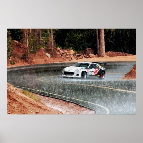 Subaru BRZ Race Car at Pikes Peak Photo Print