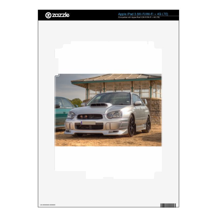 Subaru Impreza STi   Body Kit (Silver) iPad 3 Decals