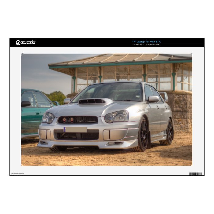 Subaru Impreza STi   Body Kit (Silver) Skins For Laptops