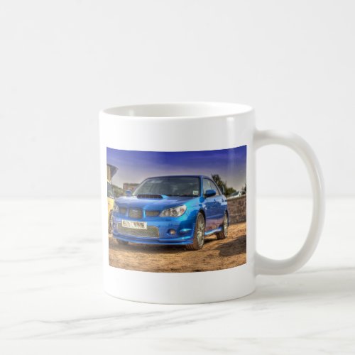 Subaru Impreza STi Hawkeye in Blue Coffee Mug