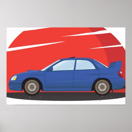 Subaru Impreza STI Poster
