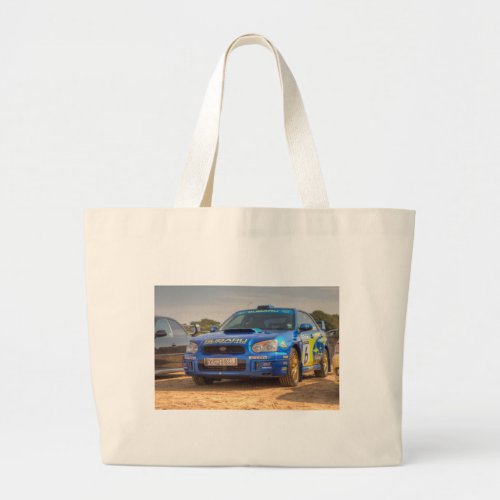 Subaru Impreza STi SWRT Stickers Large Tote Bag
