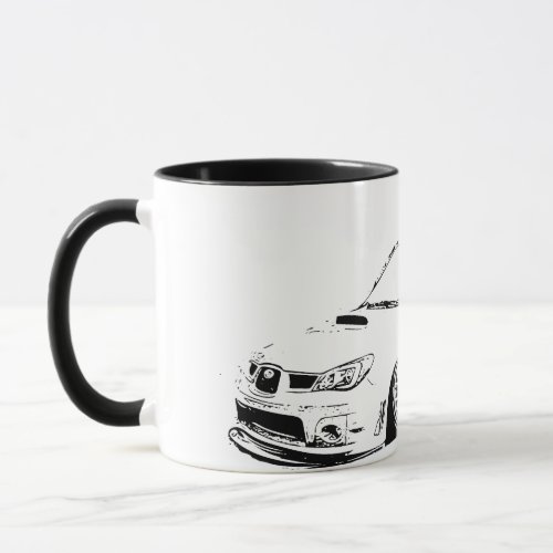 Subaru Impreza WRX Sti Vector Image Mug