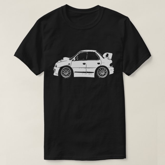 Subaru Impreza WRX Sti Vector Image T-Shirt (Design Front)