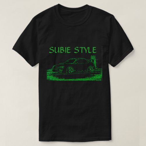 Subaru Neon Green T_Shirt