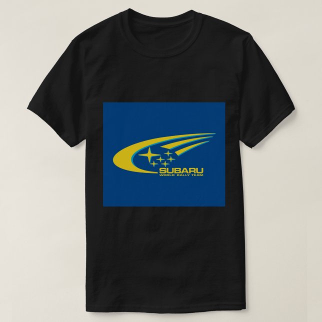 Subaru rally livery yellow Travel Coffee Mug T-Shirt (Design Front)