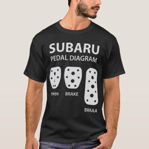 Subaru Sti Subaru Pedal Diagram Subie Impreza WRX  T_Shirt