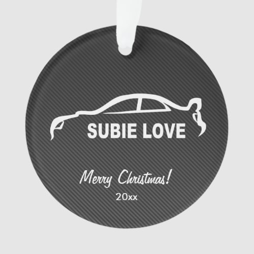 Subaru WRX Impreza STI _ Subbie Love Ornament