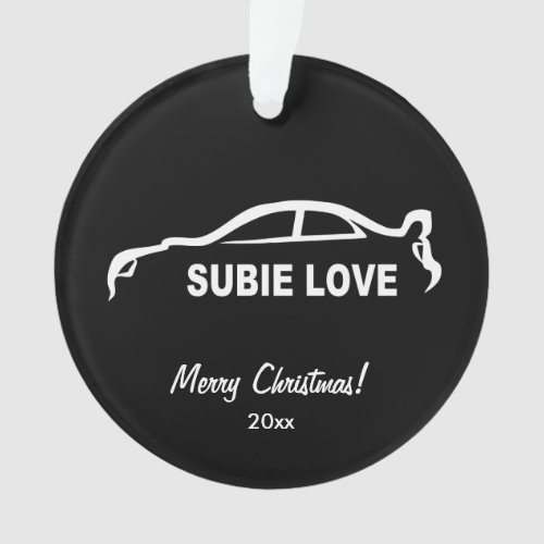 Subaru WRX Impreza STI _ Subbie Love Ornament