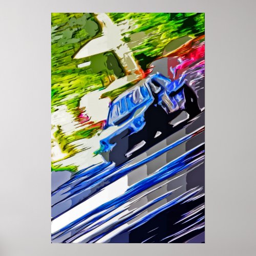 Subaru WRX paint Poster