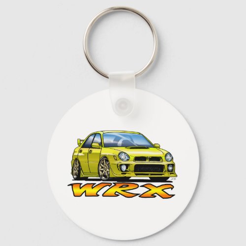 Subaru WRX_yellow Keychain