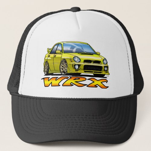 Subaru WRX_yellow Trucker Hat