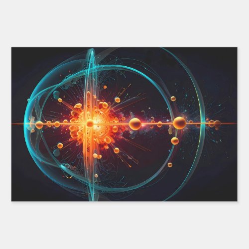 Subatomic neutron particle wrapping paper sheets