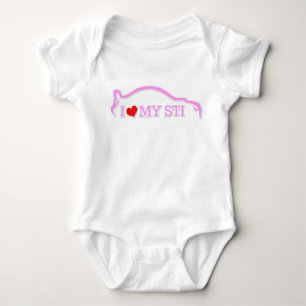Subbie Love - I love my STI Pink Baby Bodysuit