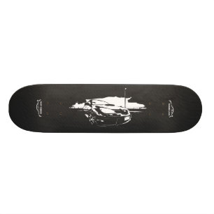 Subbie with Faux Carbon Fiber Skateboard Deck