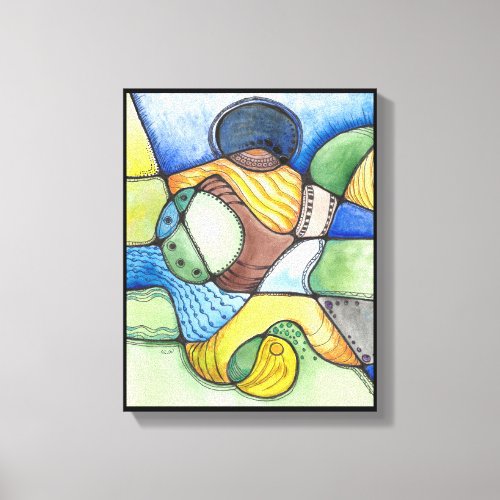 Subconscious Neurographic Art  Canvas Print