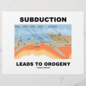 Subduction Leads To Orogeny (Geology Humor) (Front)