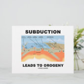 Subduction Leads To Orogeny (Geology Humor) (Standing Front)