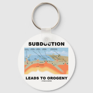 Subduction Leads To Orogeny (Geology Humor) Keychain
