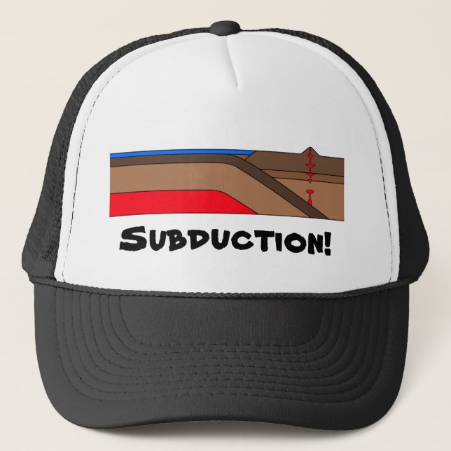 Subduction! Print Trucker Hat (Front)