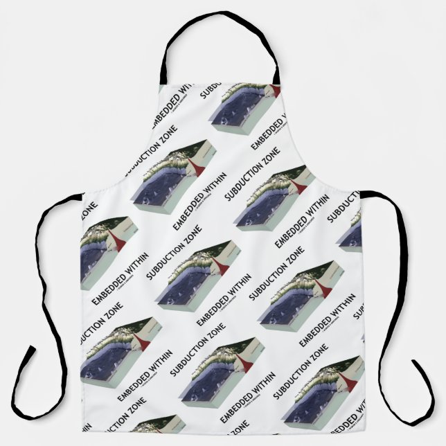 Subduction Zone Embedded Within Geology Humor Apron (Front)