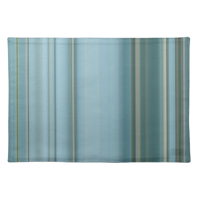 Subdue Color Stripes Cloth Placemat (Front)