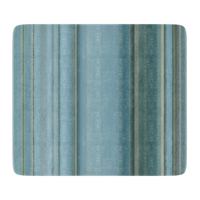 Subdue Color Stripes Cutting Board (Front)
