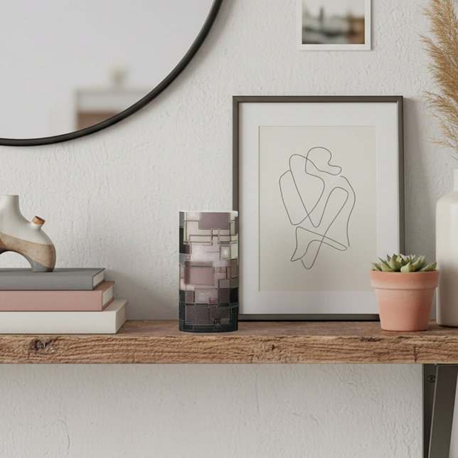 Subdued abstract  pillar candle (Creator Uploaded)