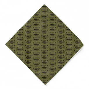 Subdued Alaska Combat Fisherman Badge Bandana
