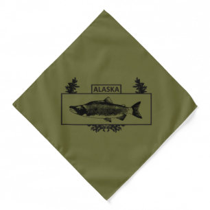 Subdued Alaska Combat Fisherman Badge Bandana